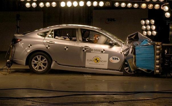 Mazda 6 im Crashtest. Foto: Auto-Reporter/Euro NCAP